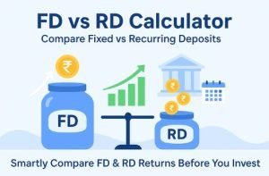 Read more about the article FD vs RD Calculator (Fixed Deposit vs Recurring Deposit Returns)