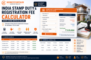 Read more about the article India Stamp Duty & Registration Fee Calculator – State-Wise Rates