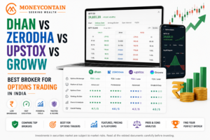 Read more about the article Dhan vs Zerodha vs Upstox vs Groww: Best Broker for Options Trading in India 2026