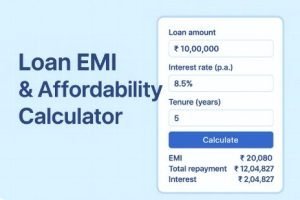 Read more about the article Loan EMI & Affordability Calculator – Free Online Tool for Small Business Loans