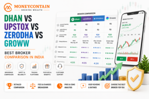 Read more about the article Dhan vs Upstox vs Zerodha vs Groww (2026) — Best Broker Comparison in India