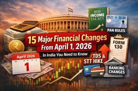 Read more about the article 15 Major Financial Changes from April 1, 2026 in India – Tax, PAN, TDS, Banking Explained
