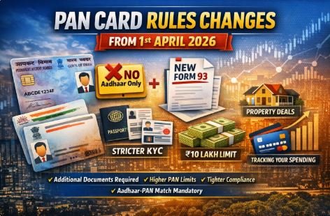 Read more about the article PAN Card Rule Changes from April 1, 2026: New Documents, Form 93 & Updated Limits Explained