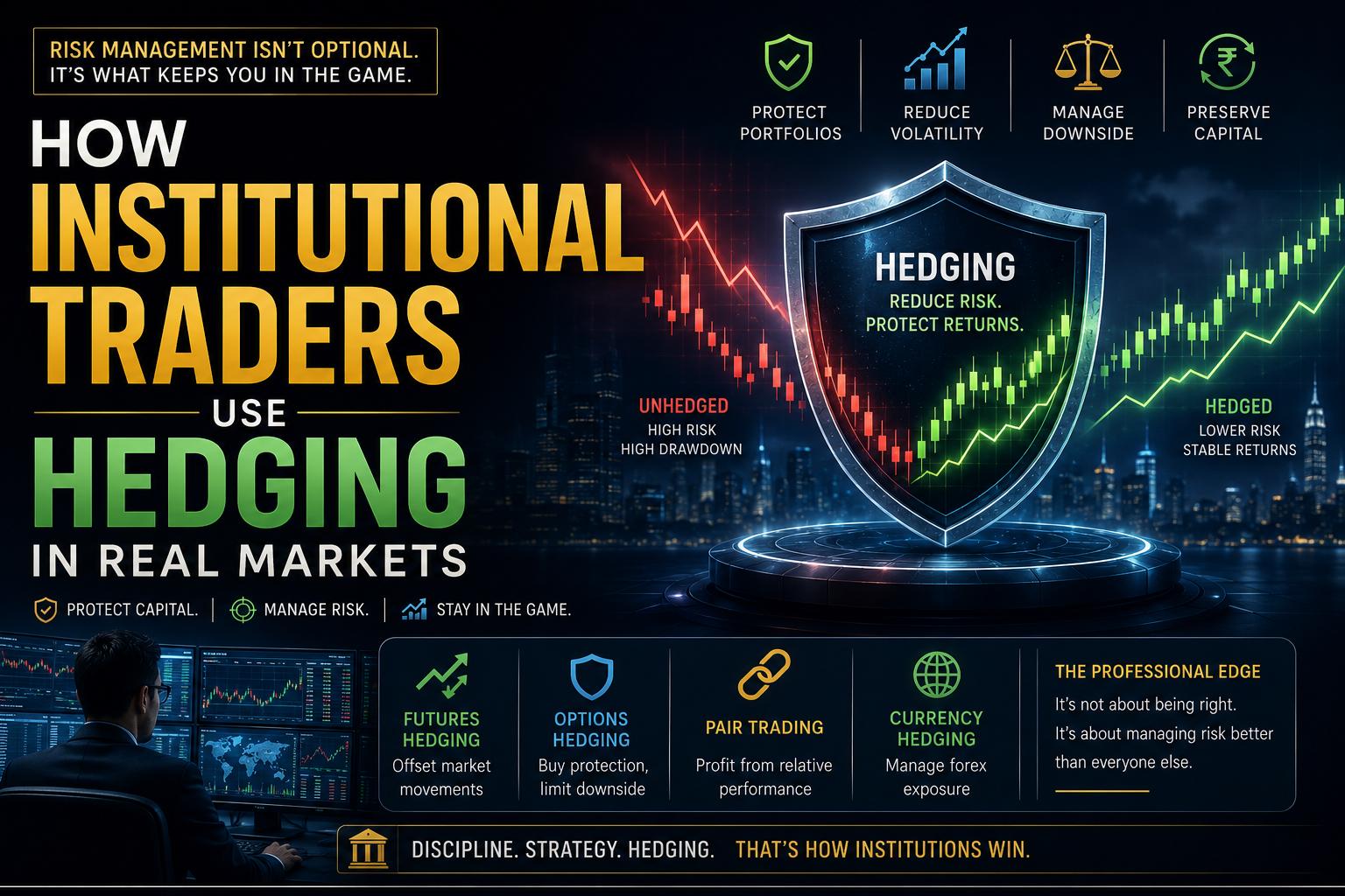 Read more about the article How Institutional Traders Use Hedging in Real Markets