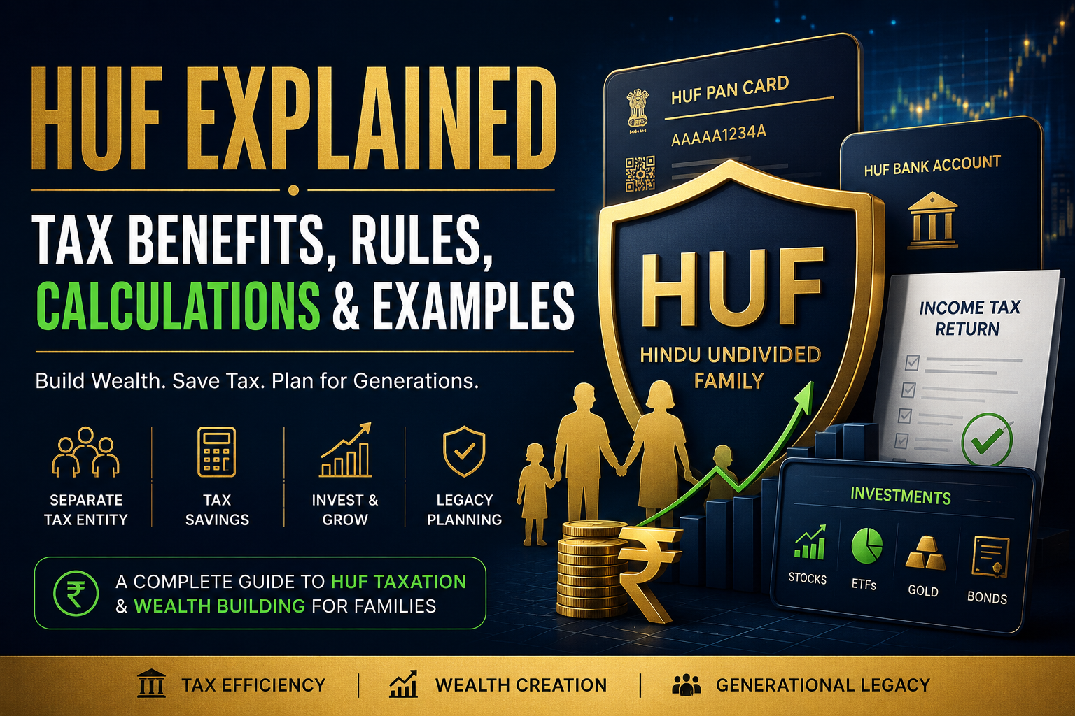 Read more about the article HUF Explained: Tax Benefits, Rules, Examples & Tax Calculations for Investors