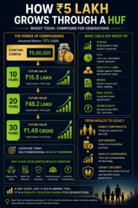 HUF Tax Benefits
Hindu Undivided Family
What is HUF
HUF Taxation
HUF Tax Calculation
HUF for investing
HUF demat account
HUF stock market investing
HUF PAN card
HUF tax planning
HUF vs individual
How does a HUF save tax in India
Can a HUF invest in stocks
HUF taxation examples
HUF for stock market trading
Benefits of Hindu Undivided Family for investors
HUF tax calculation with example
