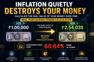 Read more about the article Real Purchasing Power Calculator (India) – Measure Inflation’s Impact on Your Money